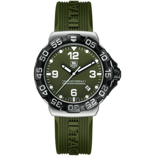 TAG Heuer Formula 1 Quartz 41 Stainless Steel / Green / Rubber